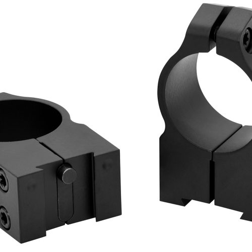 Warne 2TM Maxima Scope Rings Matte Black Steel 1" Tube High Vertical Split Dovetail, 0 MOA Fits Tikka 3TX/3T/695
