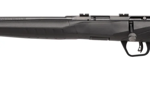 Savage Arms 70240 B Series F Full Size 22 LR 10+1 21" Matte Black Button Rifled Barrel, Matte Black Drilled & Tapped Carbon Steel Receiver, Matte Black Synthetic Stock, Left Hand