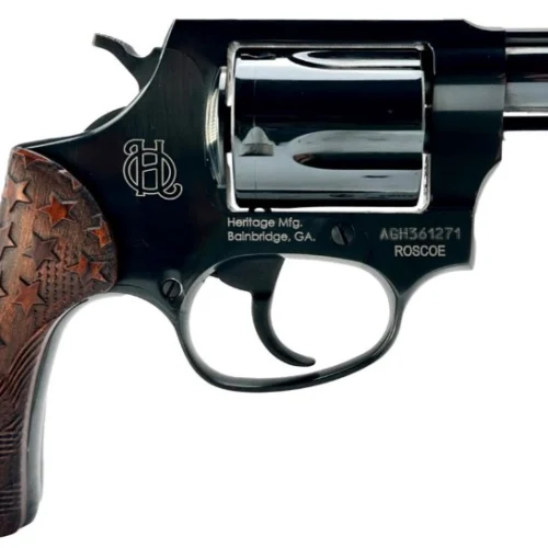 HERITAGE ROSCOE 38SPL 2IN BARREL 5RD BLACK USF GRP USA FLAG GRIP HR38B2-US1