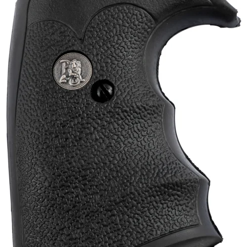 Pachmayr 05134 Decelerator Grip Checkered Black Rubber with Finger Grooves for Ruger Super Blackhawk