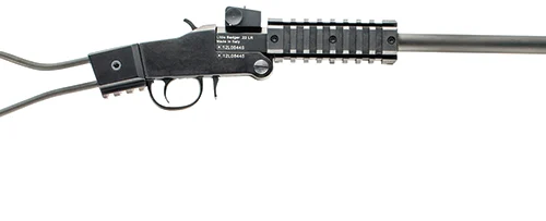 Chiappa Firearms 500092 Little Badger  Full Size 22 LR, 1 Shot 16.50" Black Cerakote Steel Barrel, Black Cerakote Quad Picatinny Receiver, Black Cerakote Wire Frame Stock, Right Hand