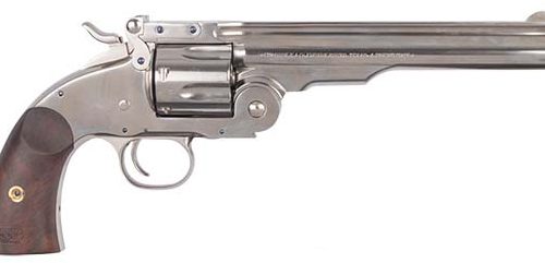 CIM MODEL NO.3 SCHOFIELD & COLT NICKEL 45LC 7