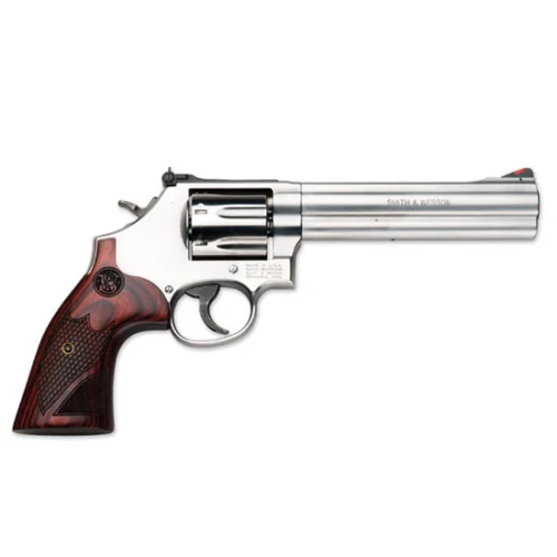 SW 686 DELUXE 357MAG 6 SS AS WOOD GRIPS 7RD