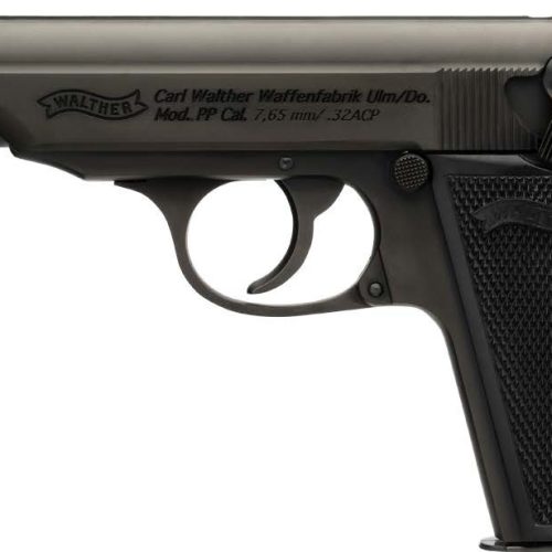 WAL PP SD 32ACP THREADED BLK WITH PANEL GRIP 8RD