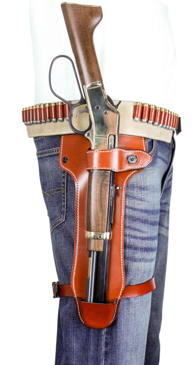 DeSantis Gunhide 181TJ01Z0 Mare's Leg  Leg Tan Leather Fits Heritage Mare's Leg 22LR/22 Mag Ambidextrous