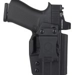 1791 Gunleather TACIWBG43XMOSBLKR Tactical Kydex  IWB Black Kydex Belt Clip Compatible w/Glock 43/43X/43X MOS/48 Right Hand