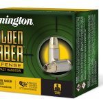 Remington Ammunition 27615 Golden Saber Defense 380ACP 102gr Brass Jacketed Hollow Point 20 Per Box/25 Case