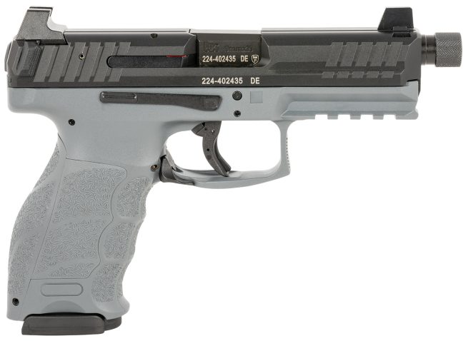 HK 81000786 VP9 Tactical Optic Ready 9mm Luger 4.70" TB 17+1 Gray Finish Frame with Black Steel with Optics Cut Slide, Polymer Grip, Picatinny Rail & Night Sights Includes 3 Mags
