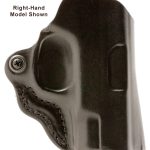 DeSantis Gunhide 019BB7WZ0 Mini Scabbard  OWB Black Leather Belt Slide Fits Springfield Prodigy w/wo Red Dot Fits 4.25" Barrel Left Hand