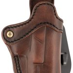 1791 Gunleather ORPDH21VTGR Paddle Holster Optic Ready OWB Size 2.1 Vintage Leather Paddle Fits S&W M&P Shield Fits Glock 17 Fits Springfield XD9 Right Hand