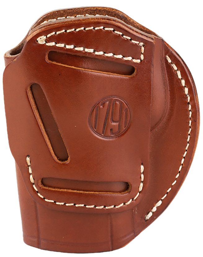 1791 Gunleather 3WH6CBRA 3-Way  IWB/OWB Size 06 Classic Brown Leather Belt Loop Fits Beretta 92 Fits Walther PPQ Fits Sig P320 Ambidextrous Hand