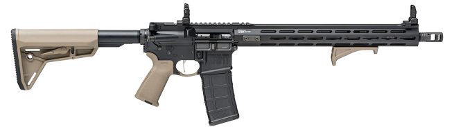 Springfield Armory STV916556FPLC SAINT Victor 5.56x45mm NATO 10+1 16", Black Rec, FDE Magpul SL Stock & Grip, Flip-Up Sights, Includes Magpul Angled Grip