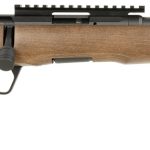 Savage Arms 70517 B Series Timber 22 WMR 10+1 18" Black Threaded Barrel, Black Picatinny Rail Steel Receiver, Woodgrain Fixed Thumbhole Stock