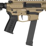 CMMG 99A890FCT Banshee MKGS 9mm Luger 33+1 5" Black Nitride Medium Taper Threaded Barrel, EML 4" M-LOK Handguards, Coyote Tan Cerakote Aluminum Picatinny Rail Receiver, CMMG Zeroed Grips