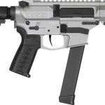 CMMG 99A890FTI Banshee MKGS 9mm Luger 33+1 5" Black Nitride Medium Taper Threaded Barrel, EML 4" M-LOK Handguards, Titanium Cerakote Aluminum Picatinny Rail Receiver, CMMG Zeroed Grips