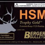 HSM 3006168VLD Trophy Gold Extended Range 30-06 Springfield 168 gr Berger Hunting VLD Match 20 Per Box/ 20 Case