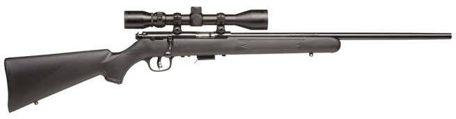 Savage Arms 91806 93 FXP 22 WMR Caliber with 5+1 Capacity, 21" Barrel, Matte Black Metal Finish & Matte Black Synthetic Stock Right Hand (Full Size) Includes 3-9x40mm Scope