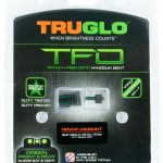 TruGlo TG131NT4 TFO  Green/Tritium/Fiber Optic Front Sight-Green/Tritium/Fiber Optic Rear Sight 1911 Officer/Commander