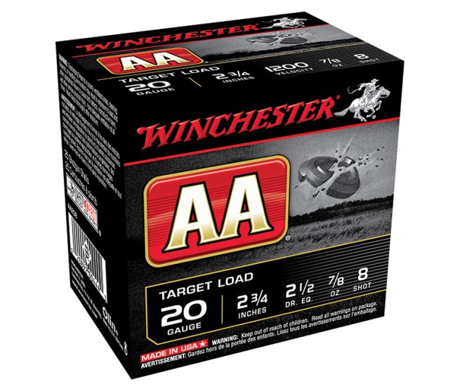 AA Target 20Ga 2.75" 7/8oz 2.5dr #8