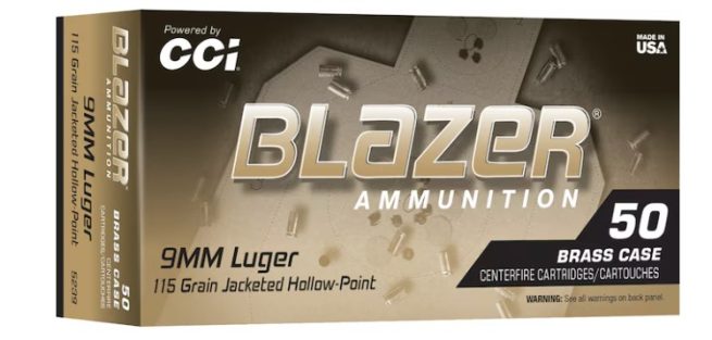 Blazer Brass 9mm 115gr JHP