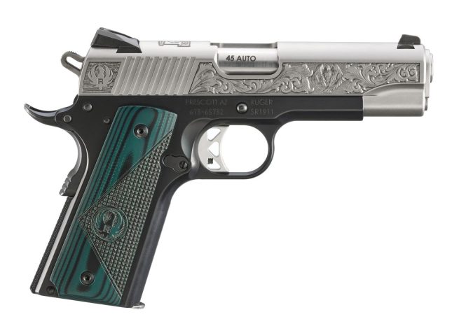 SR1911 LW Comm 45 Auto 4.25" SS Grn G10 7rd