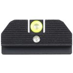Night Fision GLK001015YGZ Student Of The Gun Accur8 For Glock  Green Tritium Yellow Outline Front Sight-Green Tritium Black Outline Rear Sight Glock 17/17L/19