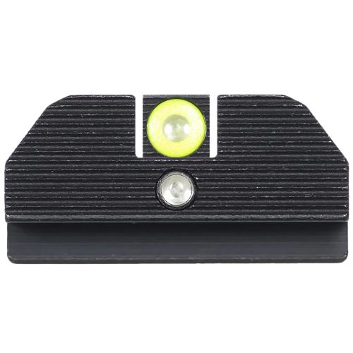 Night Fision GLK001015YGZ Student Of The Gun Accur8 For Glock  Green Tritium Yellow Outline Front Sight-Green Tritium Black Outline Rear Sight Glock 17/17L/19