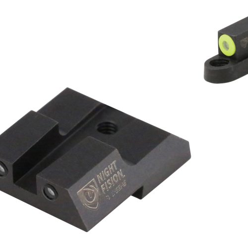 Night Fision CZU076003YGZG Tritium Night Sights For CZ-USA  Green Tritium Yellow Outline Front Sight-Green Tritium Black Outline Rear Sight CZ P-07/P-09