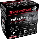 Winchester Ammo XSM1234 Drylok Super Steel Magnum 12Gauge 3" 1 3/8oz 4Shot 25 Per Box/10 Case