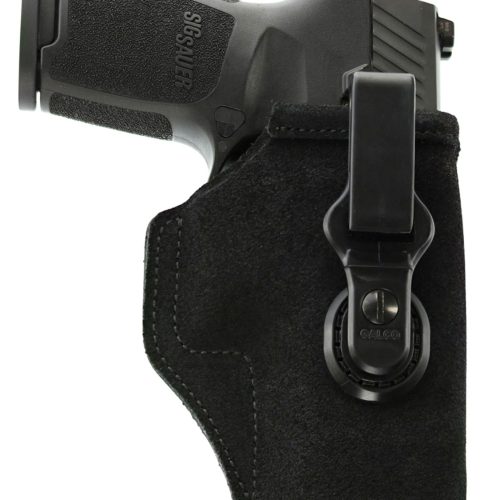 Galco TUC600B Tuck-N-Go 2.0 IWB Black Leather Compatible w/ Sig P365/P365 SAS/Glock 42 UniClip/Stealth Clip Mount Ambidextrous