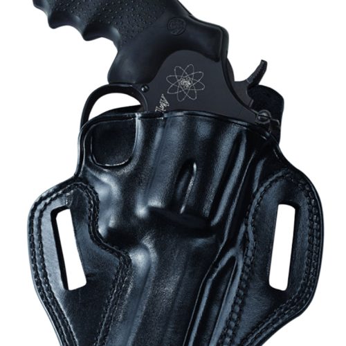 Galco CM800B Combat Master  OWB Black Leather Belt Slide Fits Glock 43/43x Fits Springfield Hellcat Right Hand