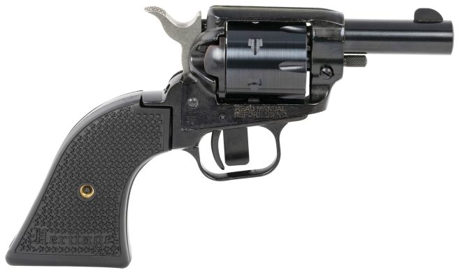 Heritage Mfg BK22B2 Barkeep  22 LR 6 Shot, 2.68" Black Oxide Steel Barrel, Black Oxide Zinc Alloy Frame, Black Oxide Cylinder, Black Laminate Grip, Manual Safety, Exposed Hammer