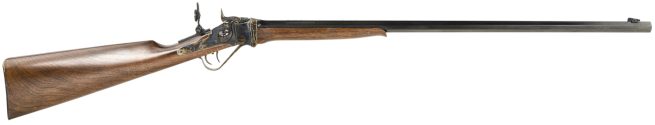 Taylors & Company 220069 Half-Pint Sharps 44-40 Win Caliber with 1rd Capacity, 26" Blued Barrel, Color Case Hardened Metal Finish & Walnut Stock Right Hand (Full Size)