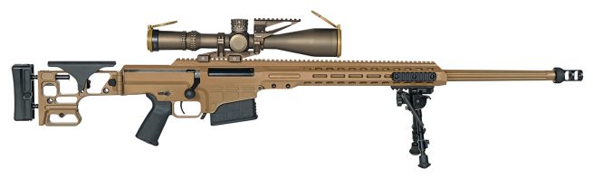 Barrett 19246 MK22 Mod 0 300 Norma Mag 10+1 26" Fluted Barrel, Coyote Cerakote Side Folding Stock w/Adjustable Comb, Barrett M-Lok Rail System, Black Polymer Grip, Nightforce ATACR 7-35x56mm