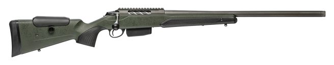 Tikka JRTXRSV312R8 T3x Super Varmint 223 Rem 5+1 23.70" Tungsten Cerakote Heavy Varmint Barrel, Tungsten Cerakote Steel Receiver, Black Webbed Green Modular w/Adj Cheek Rest Stock