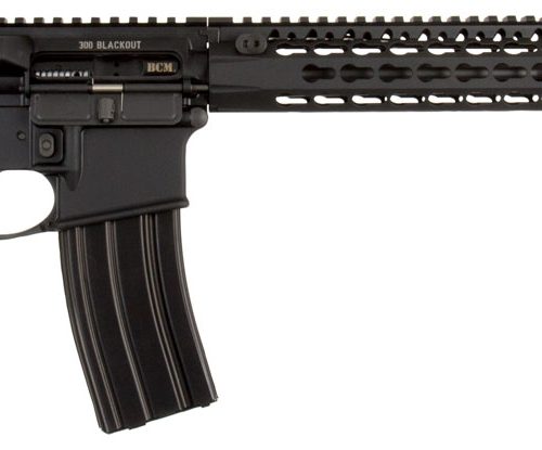 BCM 653790 RECCE-16 KMR-A 300 Blackout 16" 30+1 Black Hard Coat Anodized, Manganese Phosphate, 6 Position Stock,  Bravo Mod 3 Grip