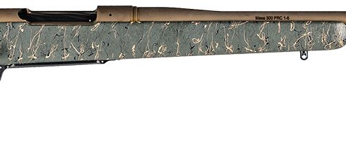 Christensen Arms 8010200900 Mesa Long Range 300 Win Mag 3+1 26" Threaded Barrel, Burnt Bronze Cerakote, Green with Black/Tan Webbing Stock