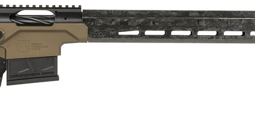 Christensen Arms 8010300902 Modern Precision  6.5 Creedmoor 24" Threaded Carbon Fiber Barrel 5+1, Black Nitride Finish, Desert Brown Anodized Folding Stock, Polymer Grip