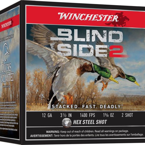 Winchester Ammo XBS12L2 Blind Side 2  12Gauge 3.50" 1 5/8oz 2Shot 25 Per Box/10 Case