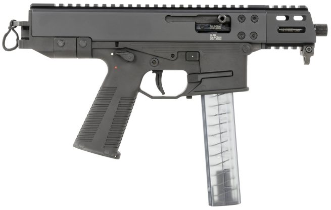 B&T Firearms 450008 GHM Compact 9mm Luger 33+1 4.30", Tri-Lug Threaded Muzzle, Black, No Brace, Polymer Grips (OEM Mag)