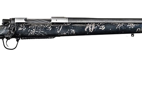 Christensen Arms 8010631600 Ridgeline FFT TI 6.8 Western 3+1 20" Carbon Fiber Threaded Barrel, Stainless Titanium Rec, Black with Gray Accents Stock