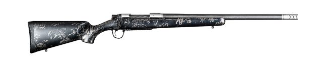Christensen Arms 8010631600 Ridgeline FFT TI 6.8 Western 3+1 20" Carbon Fiber Threaded Barrel, Stainless Titanium Rec, Black with Gray Accents Stock