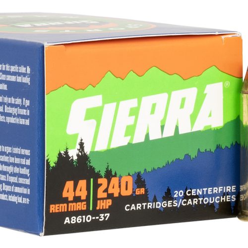 Sierra A861037 Outdoor Master  44RemMag 240gr Jacketed Hollow Point Sport Master 20/Box