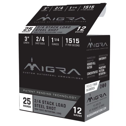 Migra Ammunitions M12S46 Staxd  12Gauge 3" 1 1/4oz 4/6Shot 25/10 *Sold by the case