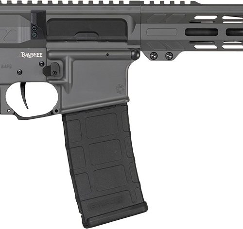 CMMG 30AB20FTNG Banshee MK4 300 Blackout 30+1 12.50" Black Nitride Medium Taper Threaded Barrel, EML 7" M-LOK Handguards, Tungsten Cerakote Aluminum Picatinny Rail Receiver, CMMG Zeroed Grips
