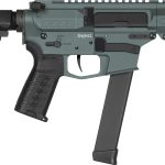 CMMG 99A890FCG Banshee MKGS 9mm Luger 33+1 5" Black Nitride Medium Taper Threaded Barrel, EML 4" M-LOK Handguards, Charcoal Green Cerakote Aluminum Picatinny Rail Receiver, CMMG Zeroed Grips