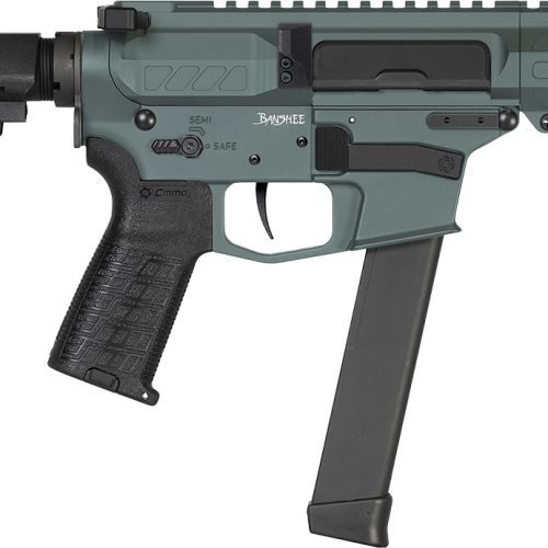 CMMG 99A890FCG Banshee MKGS 9mm Luger 33+1 5" Black Nitride Medium Taper Threaded Barrel, EML 4" M-LOK Handguards, Charcoal Green Cerakote Aluminum Picatinny Rail Receiver, CMMG Zeroed Grips
