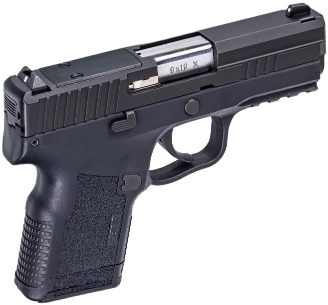 Kahr Arms KX9094RD10 X9  9mm Luger 10+1 3.54" Stainless Steel Barrel, Blackened Optic Ready/Serrated Stainless Steel Slide, Black Polymer Frame w/Picatinny Rail
