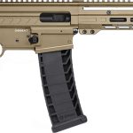 CMMG 94AC80FCT Dissent BR4 *CA Compliant 9mm Luger 10+1 16.10" Black Nitride Threaded Barrel, Coyote Tan Cerakote Picatinny Rail Aluminum Receiver, Magpul SGA Black Synthetic Stock