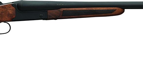 Charles Daly 930387 500 Coach 20 Gauge Break Open 3" 2rd 20" Black Side By Side Barrel, Steel Receiver, Fixed w/Pistol Grip Checkered Walnut Walnut Stock